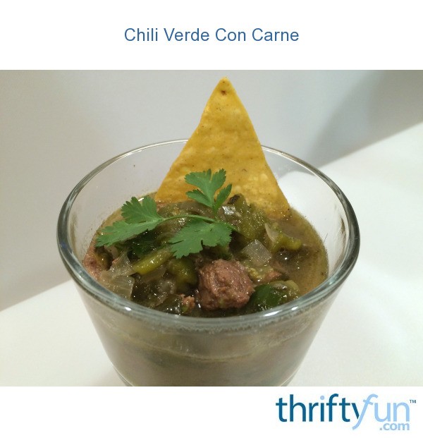 Chili Verde Con Carne ThriftyFun