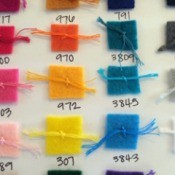 Embroidery Floss and Felt Color Code Chart