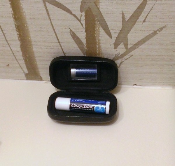 Store chapstick in a contact lens case.
