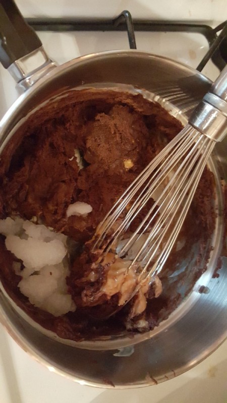 mixing Chocolate Cake