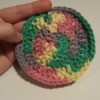 variegated yarn coaster