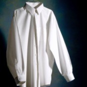 A crisply ironed white shirt.