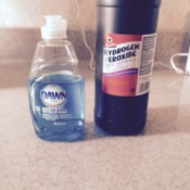 Dawn and peroxide bottles
