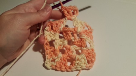 Granny Square Crochet Dishcloth