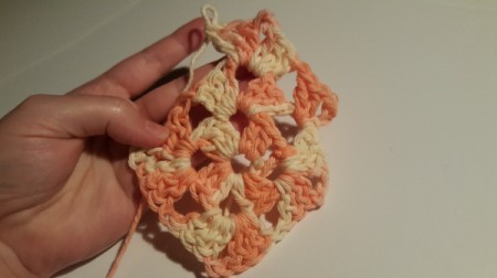 Granny Square Crochet Dishcloth