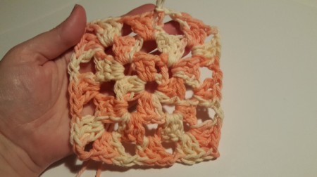 Granny Square Crochet Dishcloth