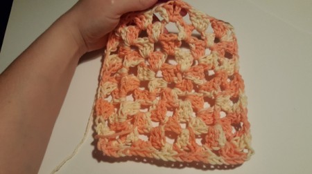 Granny Square Crochet Dishcloth
