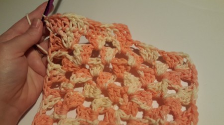 Granny Square Crochet Dishcloth