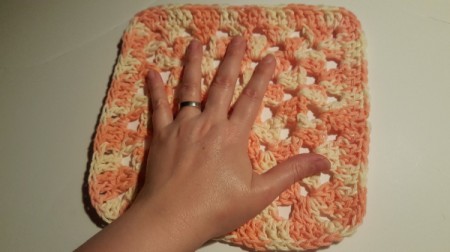 Granny Square Crochet Dishcloth