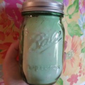 Homemade Powdered Laundry Soap - jar of soap