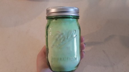 Homemade Powdered Laundry Soap - soap in a jar for storage