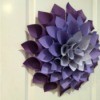 Variegated purple paper dahlia.