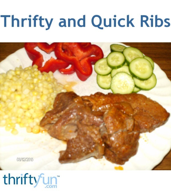 Thrifty and Quick Ribs ThriftyFun