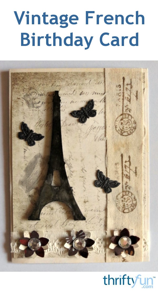 Vintage French Birthday Card | ThriftyFun