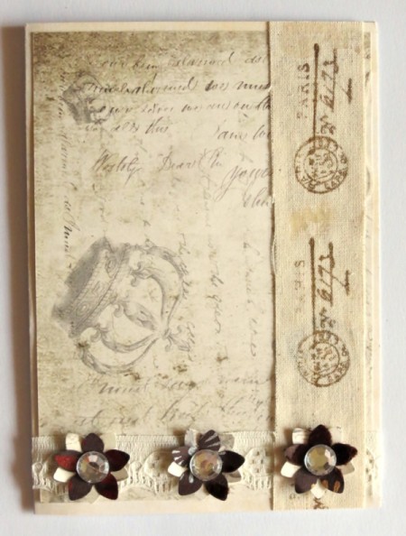 Vintage French Birthday Card