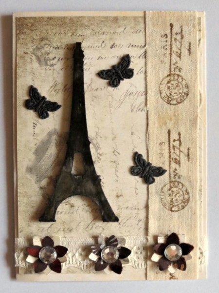 Vintage French Birthday Card