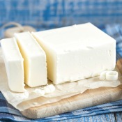 butter on cutting board