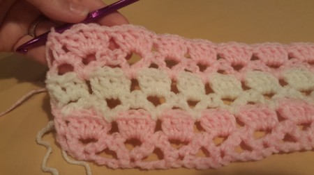 Lacy Crocheted Baby Blanket