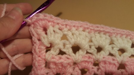 Lacy Crocheted Baby Blanket