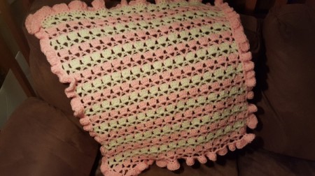 Lacy Crocheted Baby Blanket