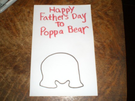 Poppa Bear Card for Father's Day