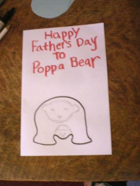 Poppa Bear Card for Father's Day