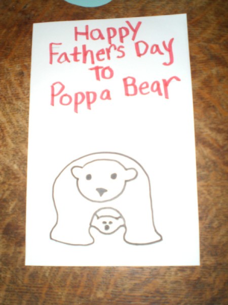 Poppa Bear Card for Father's Day