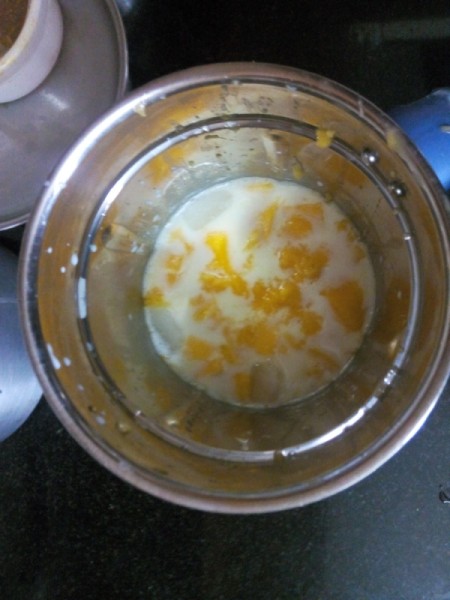 ingredients in blender