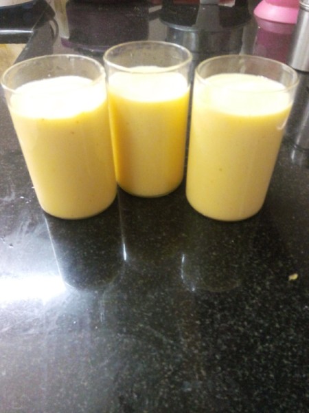 glasses of smoothie