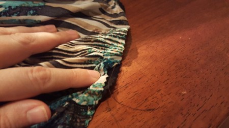 Re-purposed Dress - sewing the dress