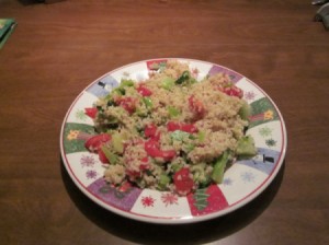 Tabbouli on plate