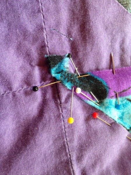 Repairing a Tear in a Quilt Block