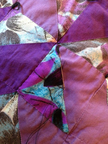 Repairing a Tear in a Quilt Block