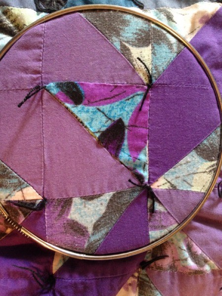 Repairing a Tear in a Quilt Block