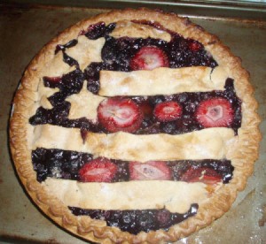Fourth of July Pie - baked pie