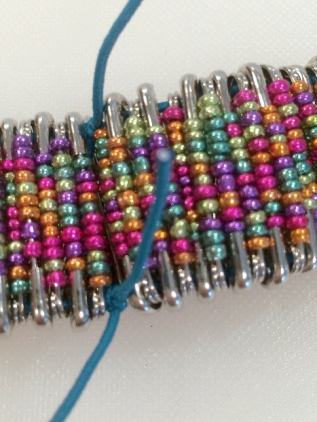Beaded Safety Pin Bracelet