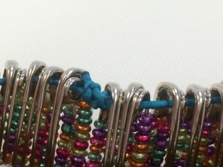 Beaded Safety Pin Bracelet