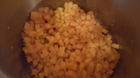 cooked diced squash