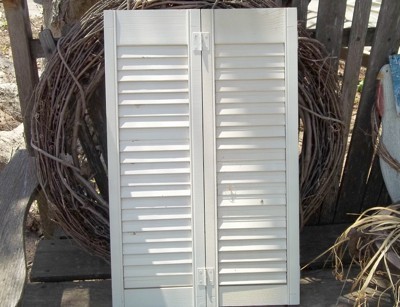 Flag Painted Shutters - unpainted shutters