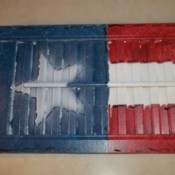 Flag Painted Shutters - finished shutters