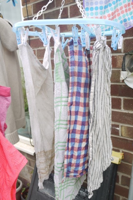 Dry Clothing on Hangers