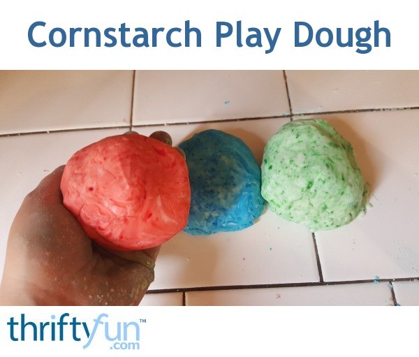 Cornstarch Play Dough 