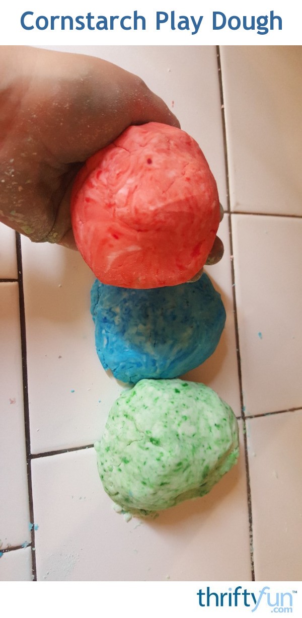 cornstarch playdough no cook