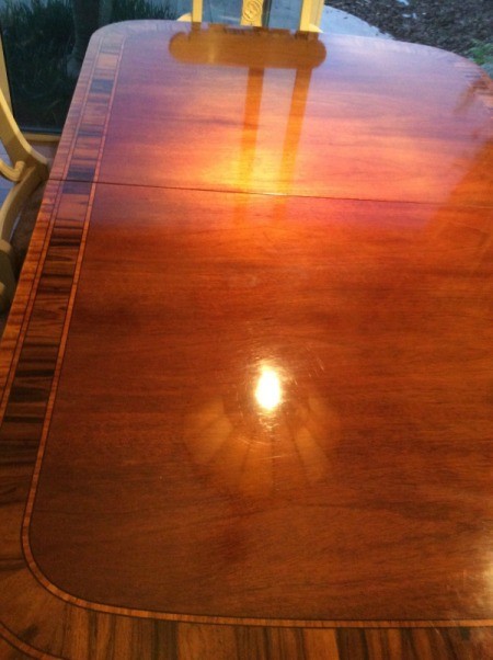 Refinishing a Sun Damaged Dining Table