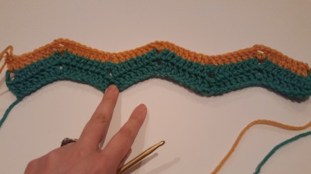 Ripple Crochet Purse