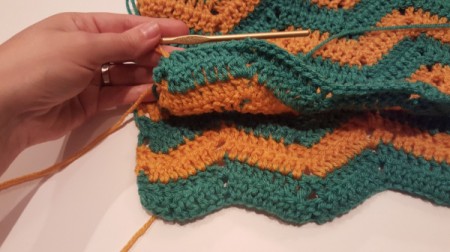 Ripple Crochet Purse