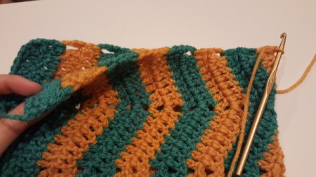 Ripple Crochet Purse