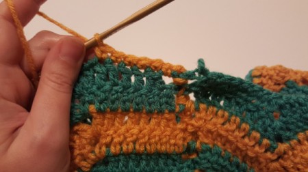 Ripple Crochet Purse