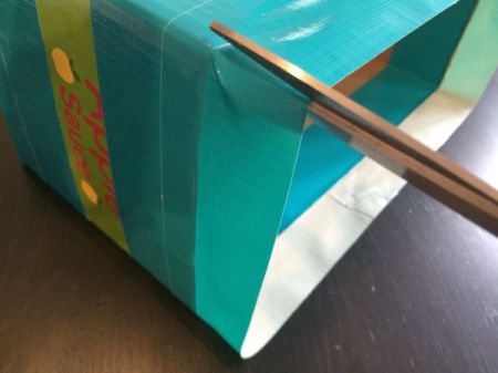 Duct Tape Car Trash Bin