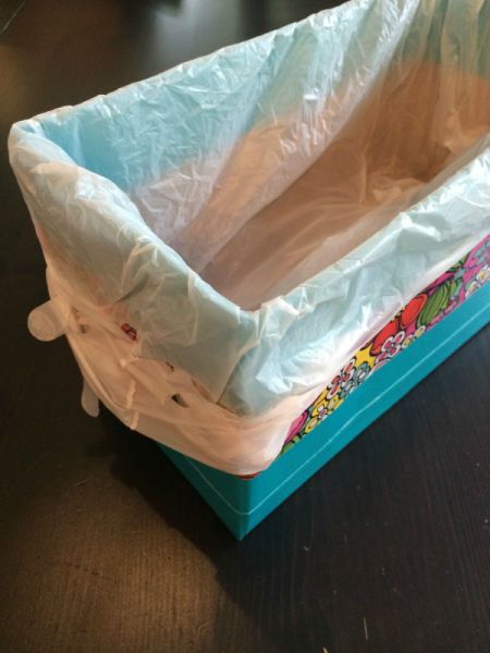 Duct Tape Car Trash Bin